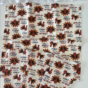 Handcrafted Thanksgiving Turkey Print Napkins